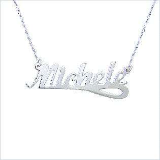 Personalized White Gold Name Necklace  Jewelry Gold Jewelry Pendants 