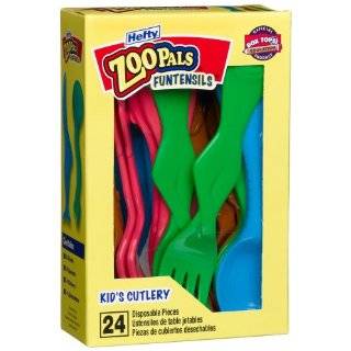 Zoo Pals Funtensils, 24 Count Boxes (Pack of 12)