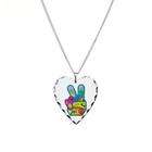 Artsmith Inc Necklace Heart Charm Peace Sign Hand Symbol Dolphin 