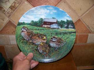ENGLAND KNOWLES THE QUAIL BY WAYNE ANDERSON 1987 PLATE  