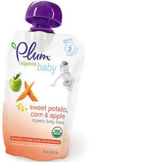 Plum Organics Second Blends Baby Food   Sweet Potato, Corn & Apple 4oz 