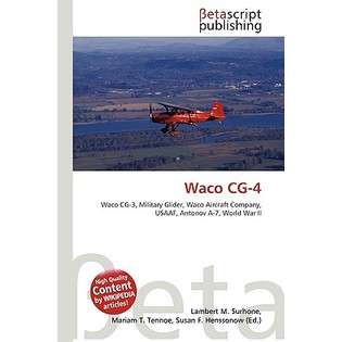 Betascript Publishing Waco CG 4 by Surhone, Lambert M./ Timpledon 