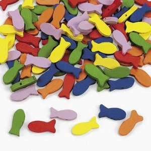  100 Colorful Fish Beads   Art & Craft Supplies & Kids 