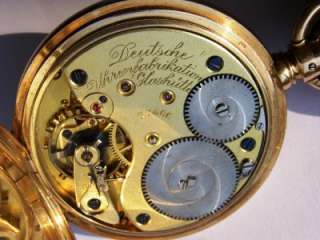 Lange&Sohne Deutsche Uhrenfabrication Glashutte 14k Gold pocket 