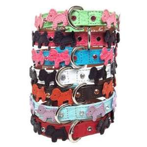  Stitched Leather Dogs Dog Collar