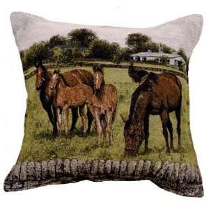  Bourbon County Splendor Horses Decorative Throw Pillow 17 