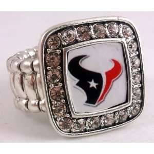  Houston Texans Silver Plated Stretch Ring 