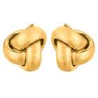 JewelryWeb 14k Gold Yellow Small Love Knot Earrings