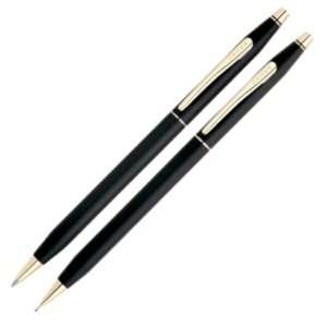  Cross Classic Century Black with Gold Ballpopint Pen Pencil 
