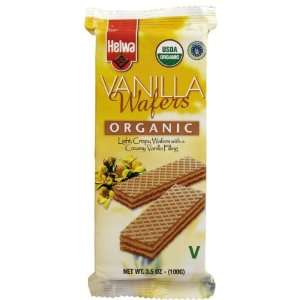Helwa Organic Cookie Wafers, Vanilla, 12 ct, 12 pk  