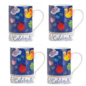 Set of 4 Celebrate Mugs for Every Occasions 
