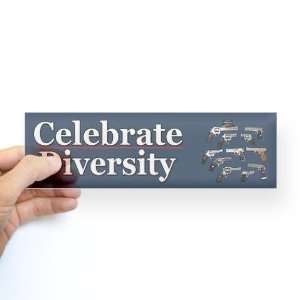 Celebrate Diversity Sticker Bumper Funny Bumper Sticker by 