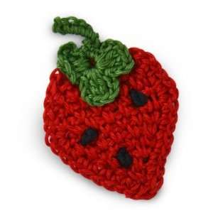  Crochet Strawberry Applique Arts, Crafts & Sewing