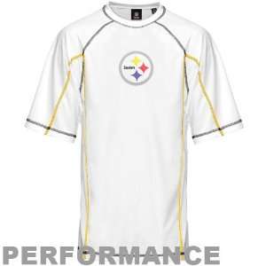 Pittsburgh Steelers White Swim Top Performance T shirt  