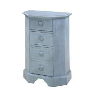  Cottage Side Chest in Distressed Driftwood Blue