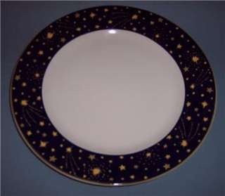 Vitromaster Galaxy Moon Stars 1 Dinner Plate Blue Dish  