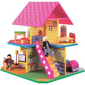  Maxim 4 Sided Playhouse w/ Figure Toys & Games