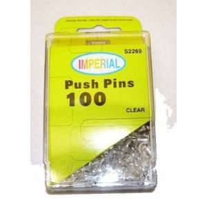  100 Piece Push Pins Clear Electronics