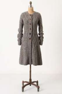 Anthropologie   Coiled Cableknit Sweatercoat  