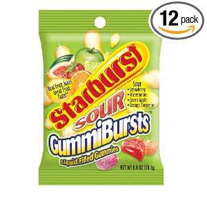 Starburst Gummiburst Sour Candy, 6 Ounce Packages (Pack of 12)  