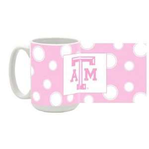  Texas A&M Aggies   Pink Polka Dot   Mug