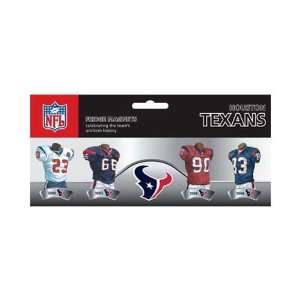 ASC, INC. EUFBHOUM 4 Pack Uniform Magnet Set  NFL  Houston Texans 