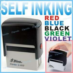 Self inking stamp Ink pad Rubber CASH AIR MAIL SAMPLE  