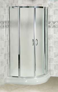 Arista EU36 Curved glass corner sliding shower door 36  