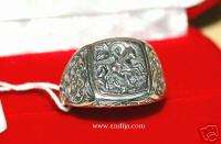 NEW  RUSSIAN ORTHODOX ICON RING w/ ST GEORGE IMAGE  