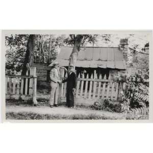  Reprint Adams and Ben Hamblin by old pioneer house, Kanab 