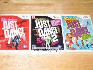 NEW JUST DANCE 1 2 KIDS ☆ Wii DANCING GAME LOT 110 SONG 008888176060 