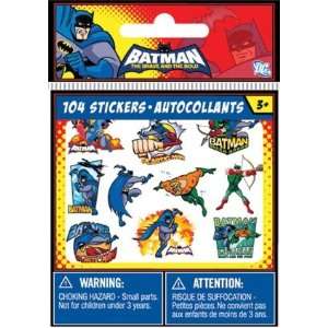   Batman Stickers   The Brave and the Bold 104 Stickers Per Pack Toys