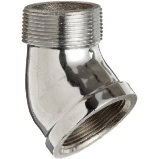 Chrome Plated Brass Pipe Fitting, 90 Degree Elbow, 1/2 NPT Female 