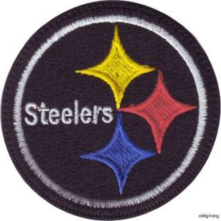 NFL PITTSBURGH STEELERS (black) EMBROIDERED SEW ON PATCH  