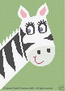 Crochet Patterns  CUTE ZEBRA ZOO/JUNGLE ANIMAL Pattern  