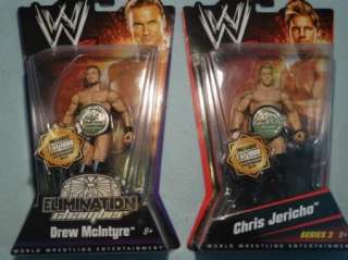 Drew McIntyre Chris Jericho WWE Wrestling figure belt  