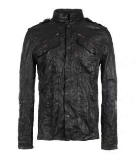 Post Noon Leather Shirt, Men, Leathers, AllSaints Spitalfields