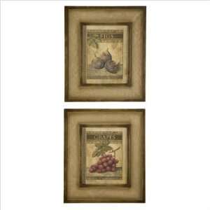 Set of 2 Tuscan Figs and Grapes Wall Decor 