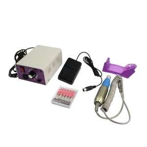 Electric Nail Drill with 6 Bits and Foot Pedal Beauty