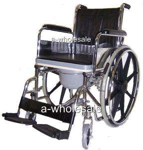 in 1 Commode Wheelchair Bedside Toilet & Shower Chair  