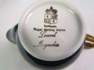 Royal Cathay LAUREL MAGNOLIA Sugar Bowl and Creamer Set  