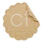 Set of 2 PCS Quilted,17 Round Placemat, Camel ,862601549C