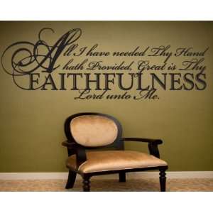 All I have needed thy hand hath providedvinyl Decal Wall Sticker 