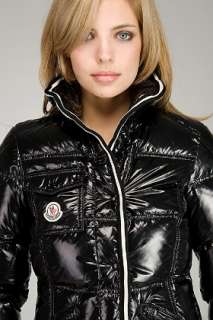 Moncler Quincy Black Grid Bubble Jacket for women  