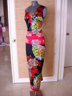 DOLCE GABBANA Collectors Asian inspired long dress 6  