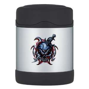  Thermos Food Jar Tribal Skull With Knife 