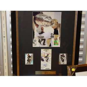  SIDNEY CROSBY Signed and Certified GAME TICKET WITH 8 X 10 