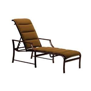  Tropitone Windsor Padded Sling Aluminum Patio Chaise Textured 