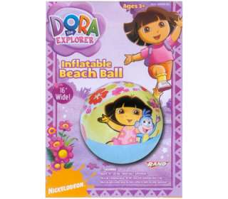 Dora The Explorer Water Arm Bands + Swim Ring Tube + Beach Ball Set 