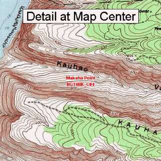  USGS Topographic Quadrangle Map   Makaha Point, Hawaii 
